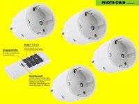 Funksteckdosen 4-Er-Set Mini-Zwischenstecker Power✅-Funkstecker + Fernbedienung