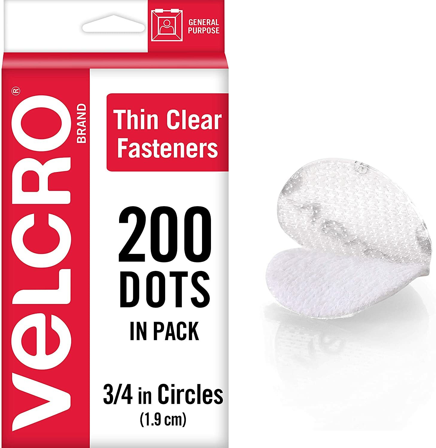 Clear Adhesive Dots 200Pk 3/4 Inch for Crafts School Projects