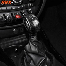 2pcs Dry Carbon Fiber Gear Shift Knob Cover For Mini Cooper F54 F55 F56 F57 F60