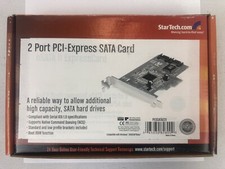 2 Port PCI-Express SATA Card StarTech PEXSATA22 NIB T4 