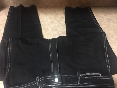 その他 Love VINTAGE Gitano Jeans Straight High Rise Waist sz 36 BLACK #44976