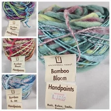 Universal Yarn Bamboo Bloom Handpaints 50% Rayon Bamboo %44 Wool 8% Acrylic 154y