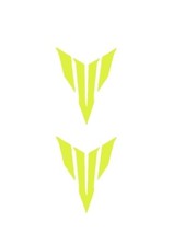 2x Fluorescent Yellow MT-07 MT-09 MT-10 Logo Vinyl Decal Stickers