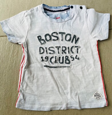 T-Shirt blau Boston District Kanz Gr.80 