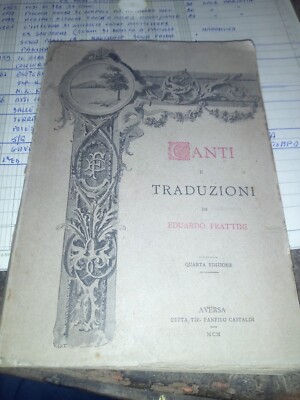 1749N LIEDER UND ÜBERSETZUNGEN 1900 TYP. PANFILO CASTALDI