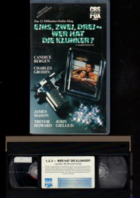 Candice Bergen Charles Grodin EINS,ZWEI,DREI-WER HAT DIE KLUNKER?  VHS Rarität  