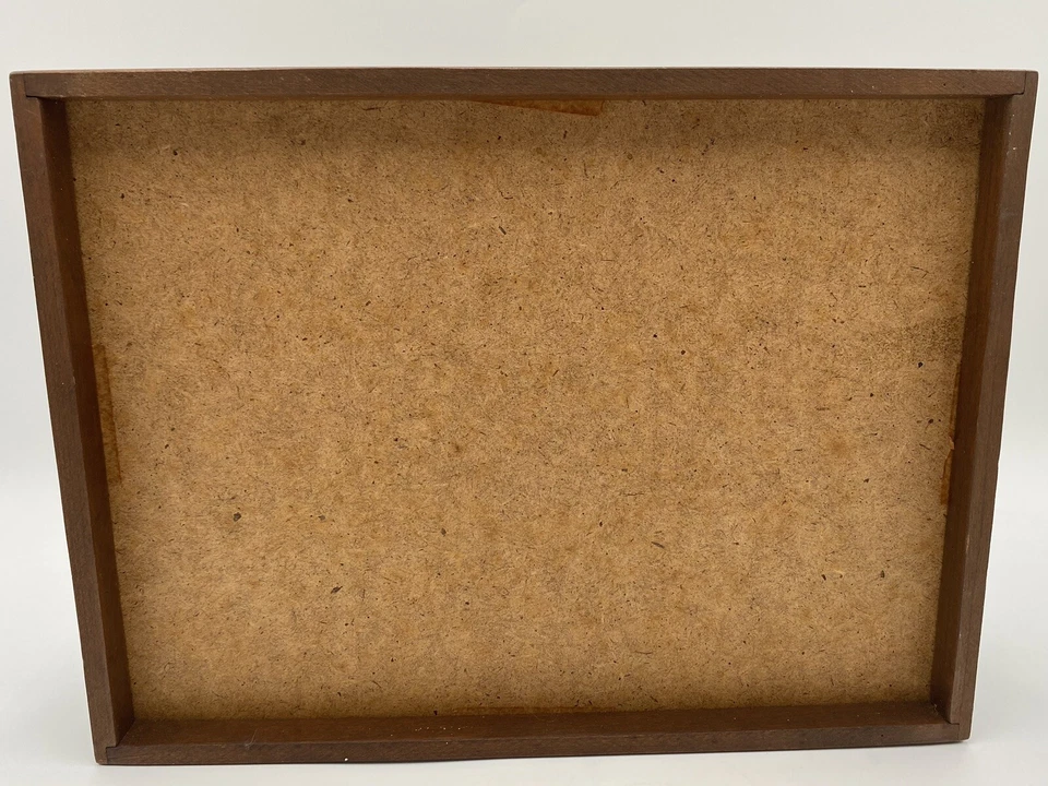 Поднос сервировочный с ручкой из деревянного стекла Needlepoint Singing, Halo Choir ~ винтажный - Изображение 4 из 4