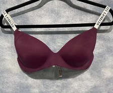 Victoria's Secret T-Shirt Lightly Lined Wireless Bra 32D Plum Molded Cups