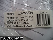 Zurn Z5955SS-EL Open Front Seat Less Cover Elongated Toilet Seat w