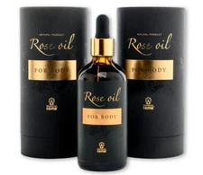 Aromatic Body oil with Rose Damascena oil, luxury skin care SPA at home