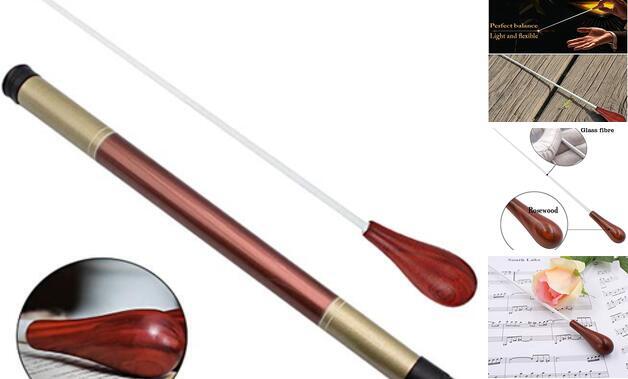 Music Baton Conducting Baton Orchestra Baton wood Handle () Rosewood Handle