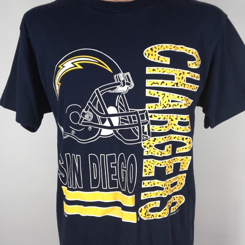 Camiseta grande Competidor San Diego Chargers deletreada 1993 vintage NFL azul dorado - Imagen 3 de 9
