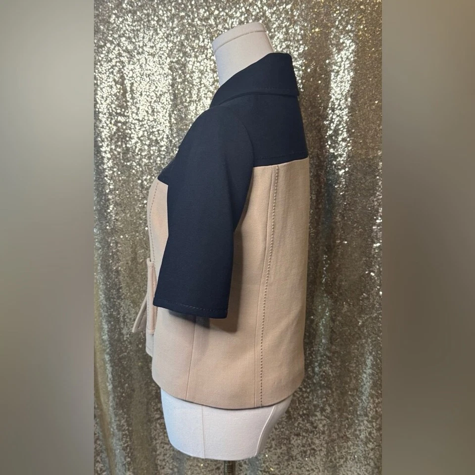 Chaqueta para mujer Kate Spade elegante negra y tostada. Talla 6. Excelente estado Foto 2 de 4