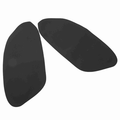 :Black 2pcs Front Door Panel Armrest Cover Microfiber Leather For 