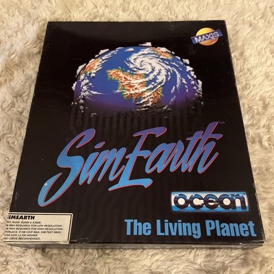 Sim Earth (Ocean 1991) Commodore Amiga (2 Disc Box, Manual) 16-bit classic fp