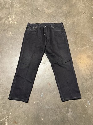 Vintage Levis 501 Jeans Mens 42x30 Fits 38x28 Black Straight Leg Made USA 90s
