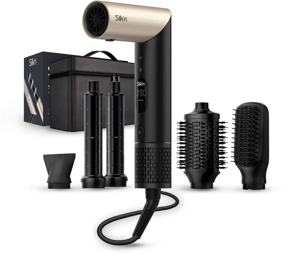 Silk'n SilkyAir Flex 5 in 1 Haarstyler Multistyler Haartrockner AutoCurler gold