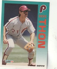 FREE SHIPPING-MINT-1992 FLEER DICKIE THON #546 PHILADELPHIA PHILLIES