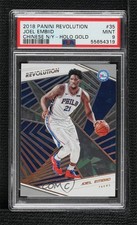 2018 Panini Revolution Chinese New Year Holo Gold 2/8 Joel Embiid PSA 9 MINT n8q