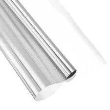 Window Privacy Film One Way Heat Blocking Static Cling Silver 17.7x39.4"