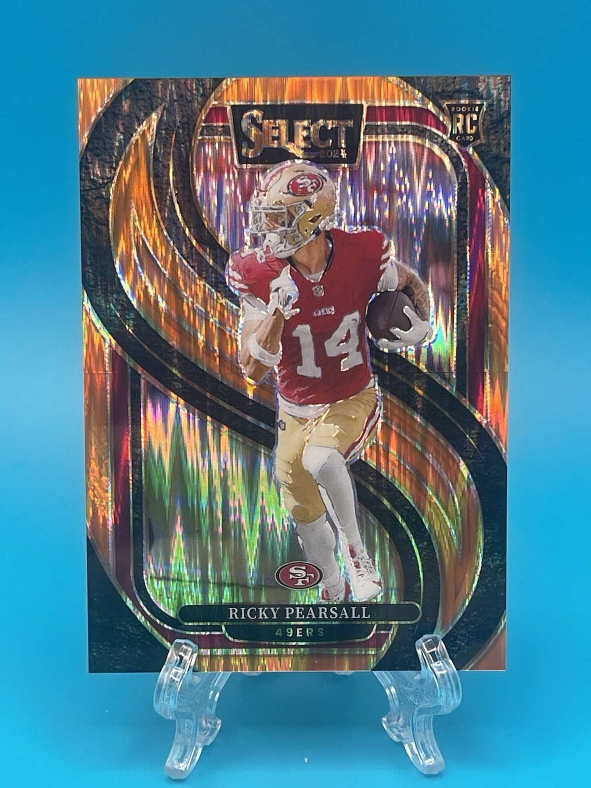 2024 Panini Select Ricky Pearsall #173 Orange Shock Prizm /399 (RC)