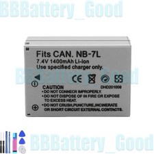 1x 1400mah Battery for Canon NB-7L PowerShot G10 G11 G12 SX30 IS