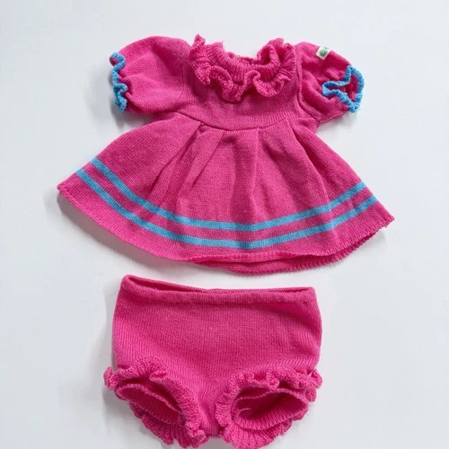 Vintage Jesmar Cabbage Patch Kid  Medium Pink Knit Sweater Dress Spain