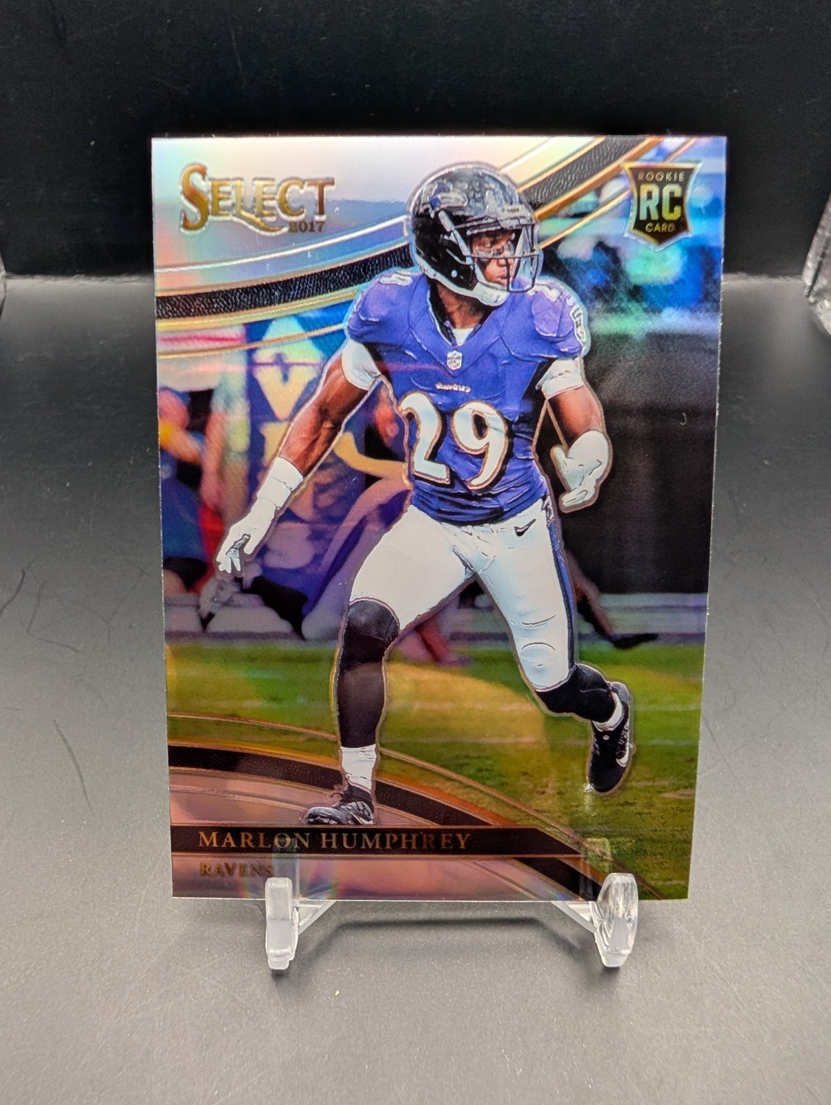 2017 Panini Select - Field Level Marlon Humphrey #251 Silver Prizm (RC) Ravens