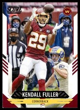 2021 Score Kendall Fuller Washington Football Team #82