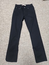 Levi  s 511 Boy  s Slim Fit Black Jeans Straight Leg Size 16 Regular 28 x 30