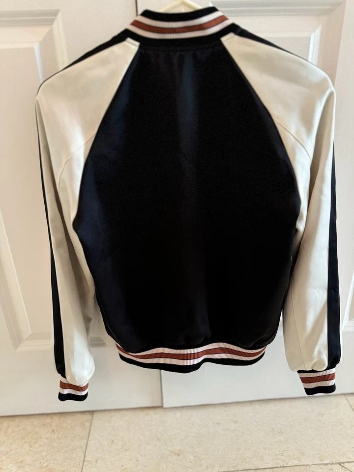 COACH Women's Paisley ROSE Reversible Bomber Varsity Size 0 - Image 2 of 4