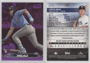 2024 Topps Stadium Club Purple Foil /75 Curtis Mead #271 Rookie RC