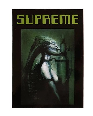Supreme x H.R. Giger Biomechanoid Sticker FW14 Alien Art Authentic