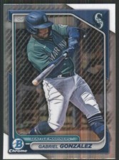 2024 Bowman Chrome Prospects #BCP-35 Gabriel Gonzalez Seattle Mariners TW2081
