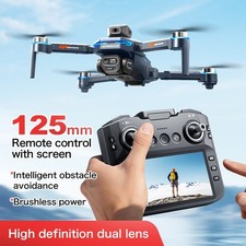 8K Dual Camera Drone 5G Brushless Motor Foldable RC Quadcopter Screen Remote