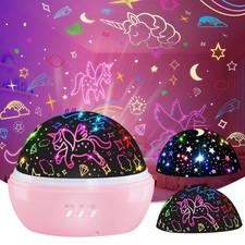 MINGKIDS Unicorn Toys Night Light for Toddler 5 x 5 x 4 inches, Pink