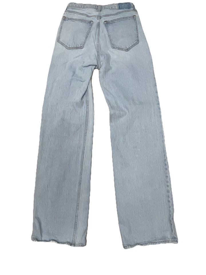 Pantalones de mezclilla para mujer Abercrombie & Fitch de tiro alto de los 90 talla 28/6L relajados rectos Foto 2 de 4
