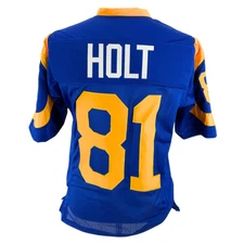 Torry Holt Jersey Royal Blue Los Angeles | Adult Unisex Size S-5XL Unsign Stitch