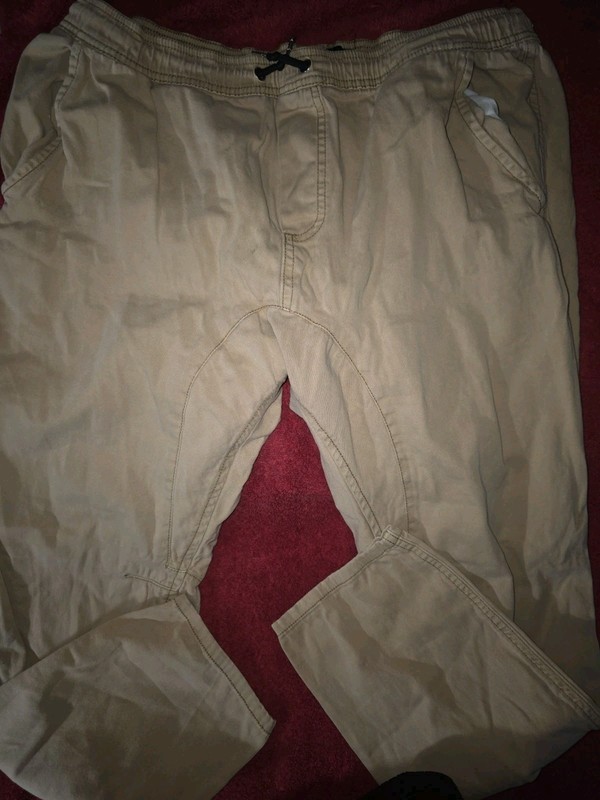 Modern Culture Pants Mens Size Large Brown  Drawstring