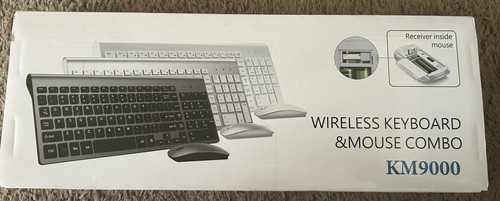 Topmate KM9000 Combiné clavier et souris sans fil ultra fin blanc silencieux compact - Photo 7/8