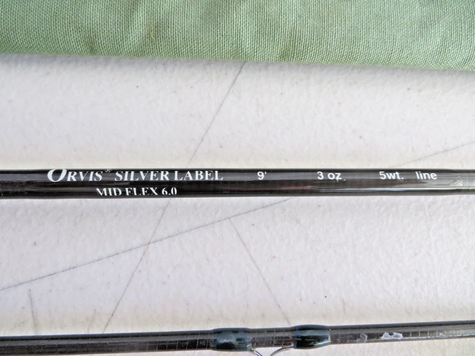 Orvis Silver Label Mid Flex 6.0 9' 5wt Fly Rod 3oz 2 Piece with RM 5/6 Reel - Image 3 of 4