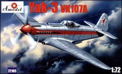 Yakovlev Yak-3 VK107A Soviet fighter / 1:72 - Amodel 72105