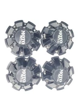 4 Motto Metal Wheel Center Caps Impact Off Road Black F-150 F-250 P.N. sd02-sg