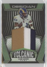 2020 Panini Obsidian Volcanic Material Electric Etch Green 20/50 Cam Akers 19wc