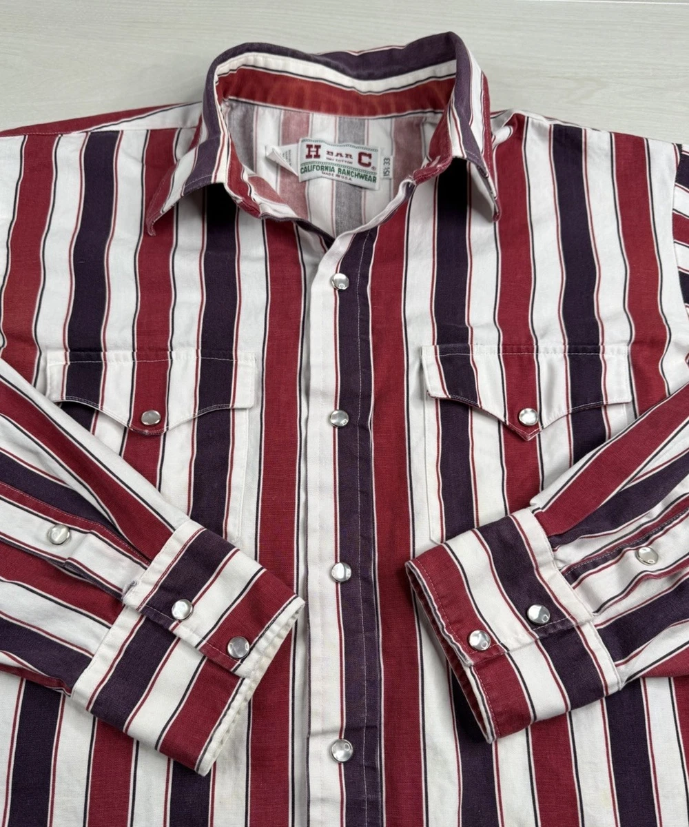 シャツ H Bar C Western Regular Size Casual Button-Down Shirts for Men for