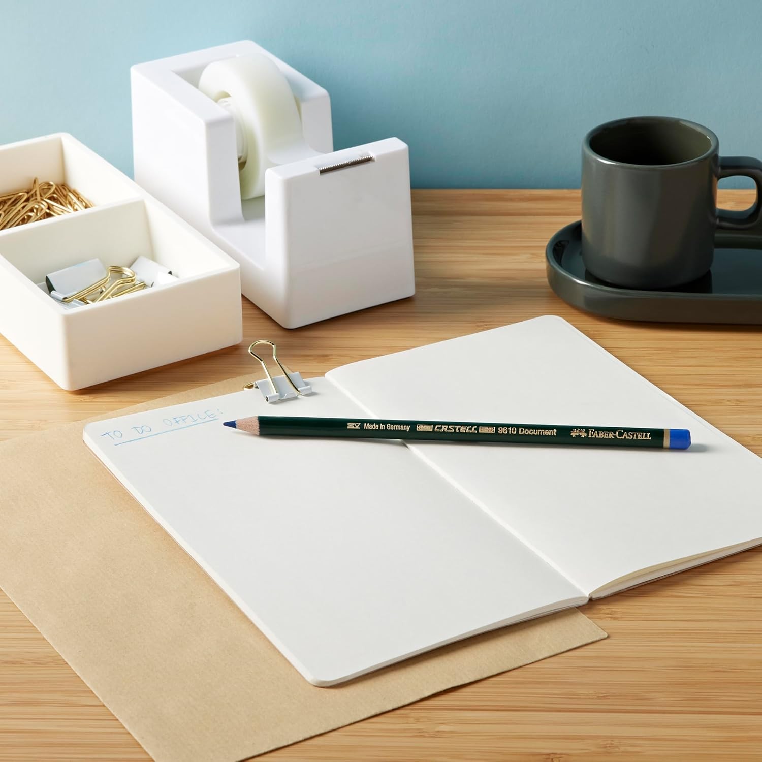 Faber-Castell Miscellaneous Castell Document 9610 Indelible Pencil, Blue, , For 