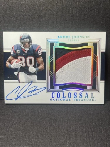 2023 National Treasures Andre Johnson Auto Patch Colossal Signatures /25 HOF