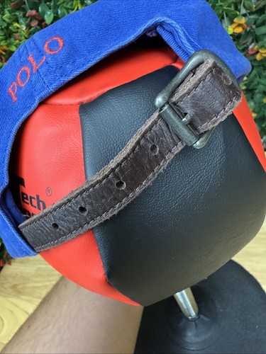 Polo Ralph Lauren klassische Strapback Mütze blau rot bestickt Vintage Vintage Y2K guter Zustand - Bild 6 von 12