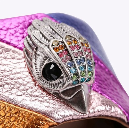 Kurt Geiger London KENSINGTON FLAT SANDAL Leather EU 37 US 7 Metallic Rainbow - Bild 15 von 17