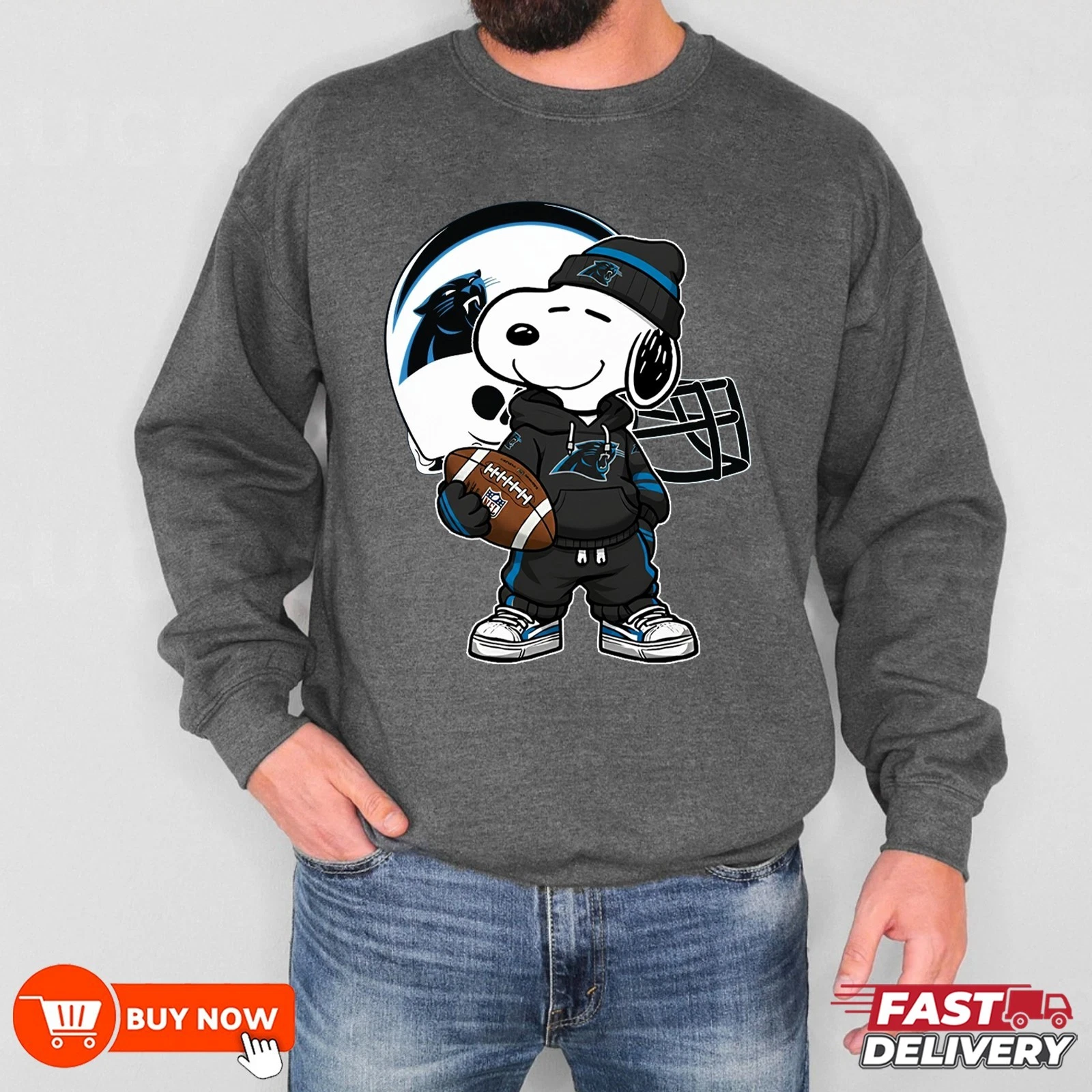 Carolina Panthers Football Sweatshirt